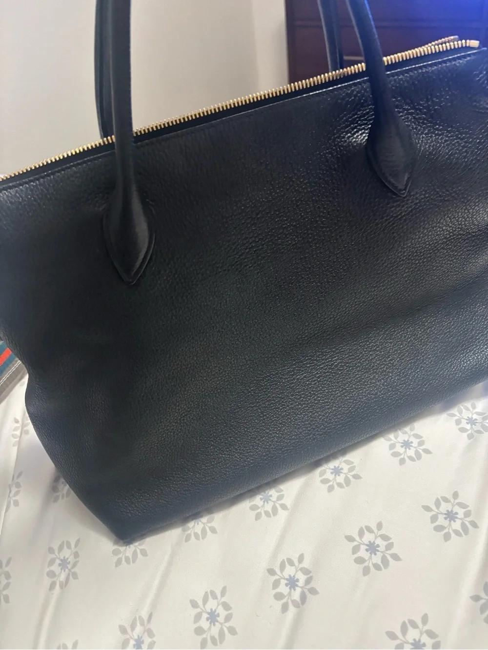 Authentic Prada Milano Black Leather Top-Handle Bag